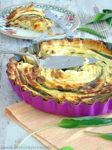 Bärlauch-Spargel-Quiche