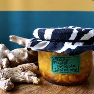 Kurkuma-Ingwer-Sanddorn-Elixier